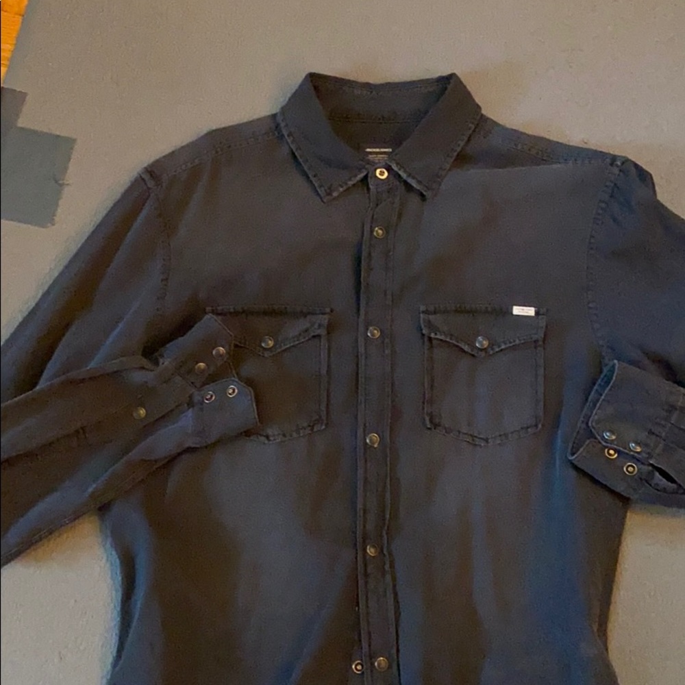 Jack & Jones western snap shirt slimfit L